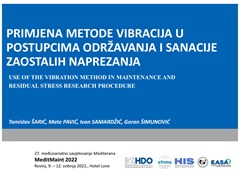 Đuro Đaković Strojna Obrada : Presentation of the vibration method